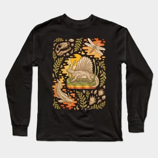 Daydream Dimetrodon | Not A Dinosaur Art | Permian Life Long Sleeve T-Shirt